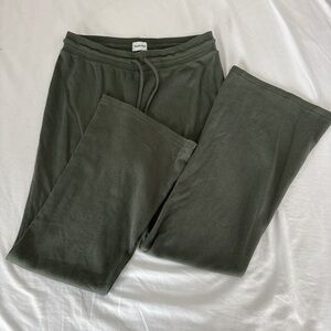 Sunday Best Olive Green Waffle Knit Pants